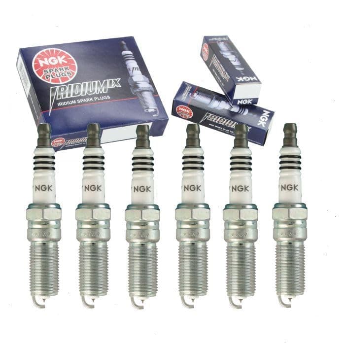 6 pc NGK Iridium IX Spark Plugs compatible with Ford F-150 3.5L V6 2011-2019