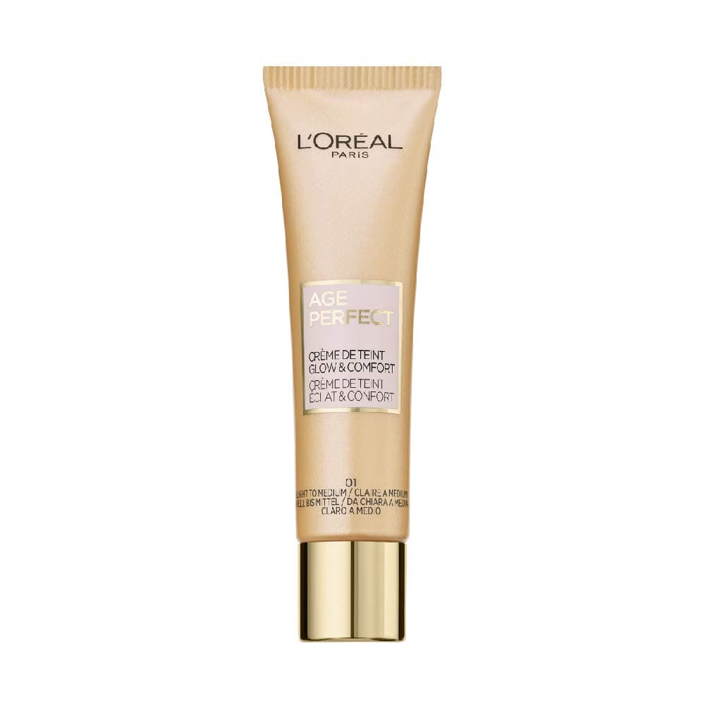 L'Oréal Paris Age Perfect Tinted Day Cream Light to Medium 01 Moisturising for Dry and Mature Skin 30 ml