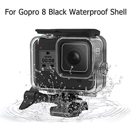 Waterproof Case for Gopro Hero 8 Black, Protective Rotective Underwater Dive Case Cover Housing for Go Pro HERO8 Black - Up to 60M, IP68