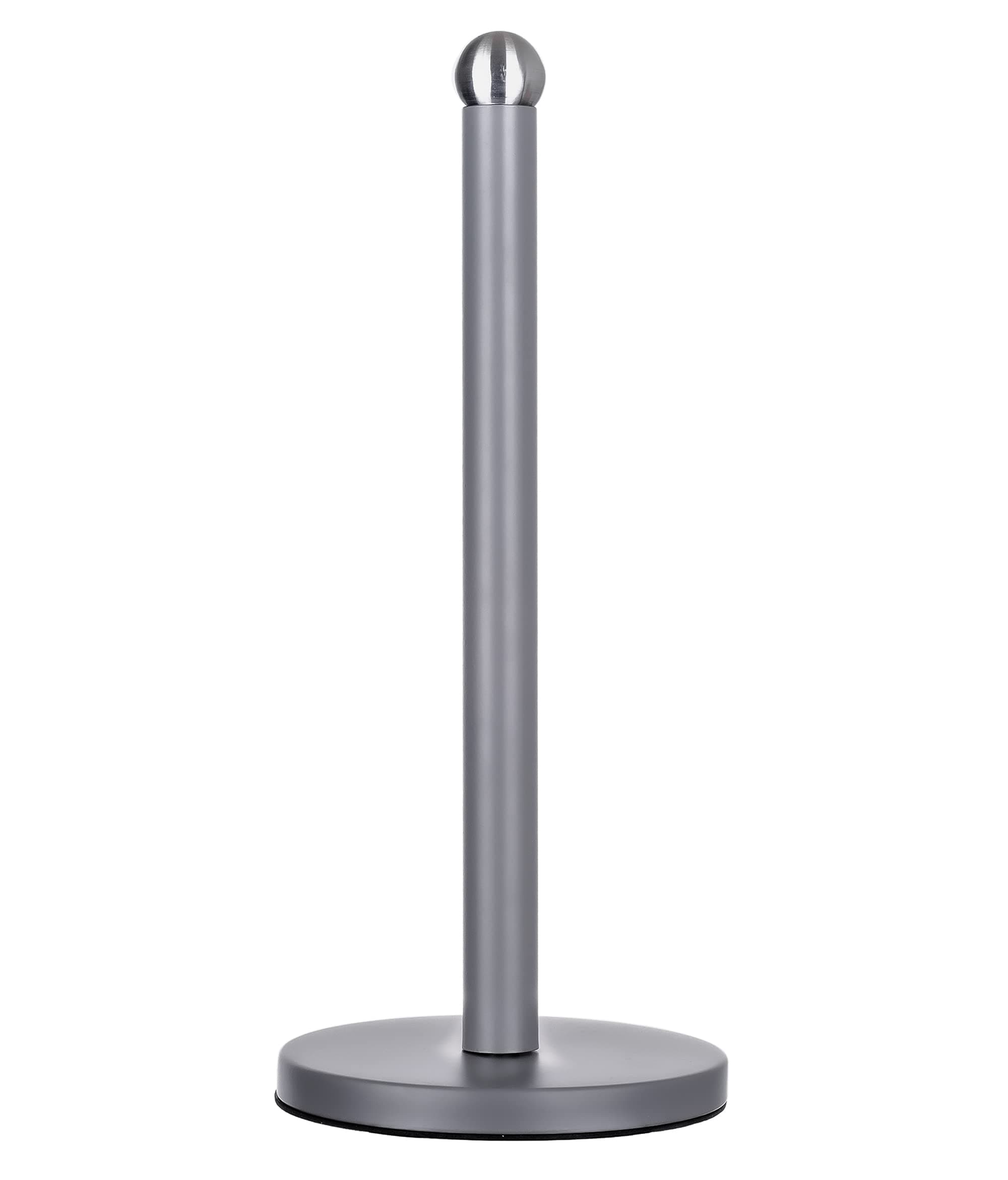 Stainless Steel Matt Grey Coated Kitchen Towel Roll Pole Holder Kitchen Paper Stand