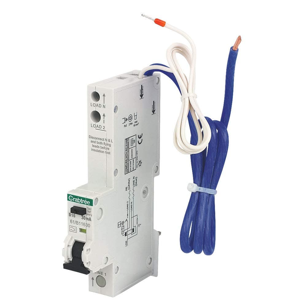 Crabtree - Starbreaker 16A 30mA SP Type B RCBO