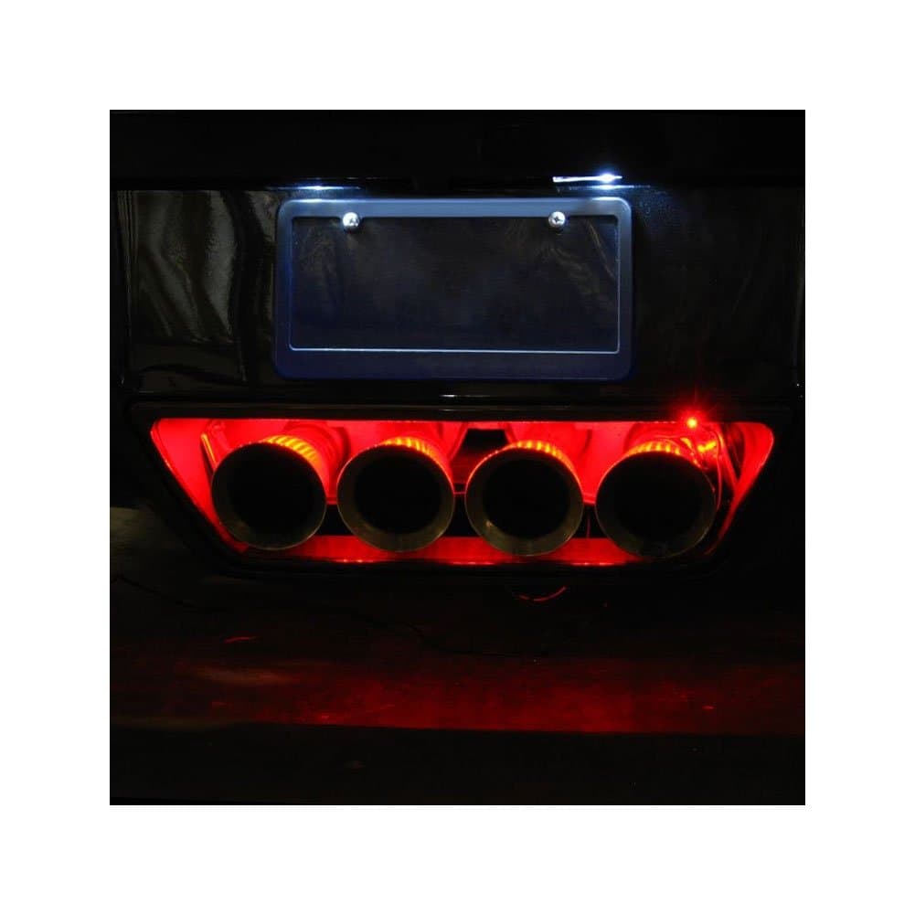 C7 Corvette Exhaust LED Lighting Kit for 2014-2019 Stingray, Z51, Z06 Corvettes (Red/Super Bright)