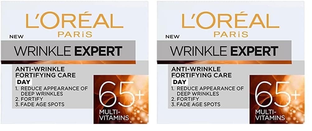 L'Oreal Wrinkle Expert Fortifying Skin Care for 65 Plus Years, 50ml (Pack of 2)