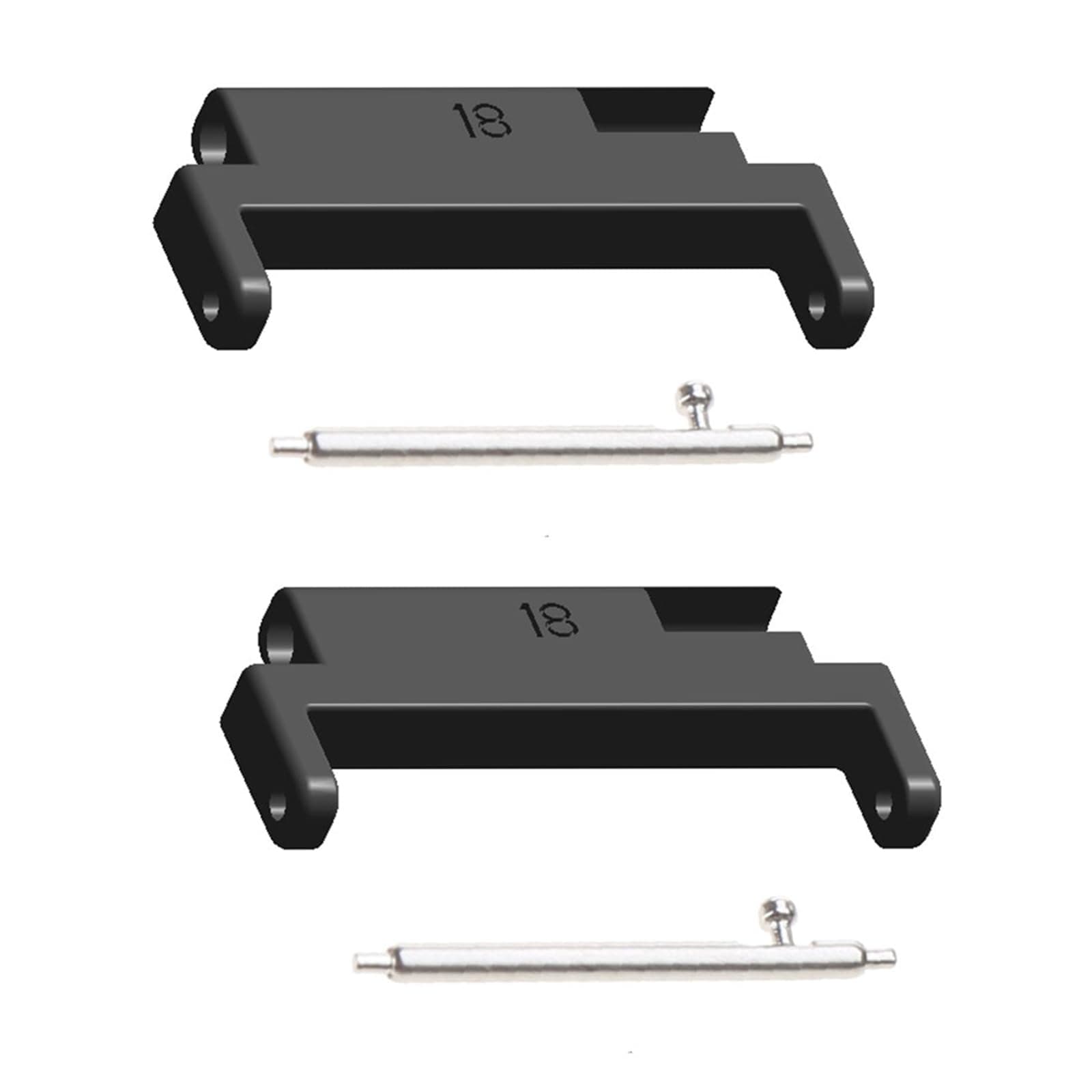 Metal Watch Strap Adapter Kit - Quick Release Lugs Connector Compatible 18mm-20mm Bracelet Watchband 2pcs Metal Connector For Smartbands