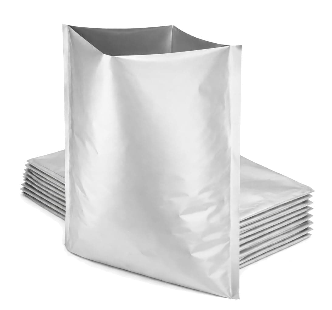 MOD 5 Gallon 7.5 Mil Thick Mylar Bags for Food Storage Heavy Duty 20 x 30 Inch Food Grade Heat Sealable Bucket Liners for Long Term Storage Rice Beans Grain Emergency Prepper Supplies