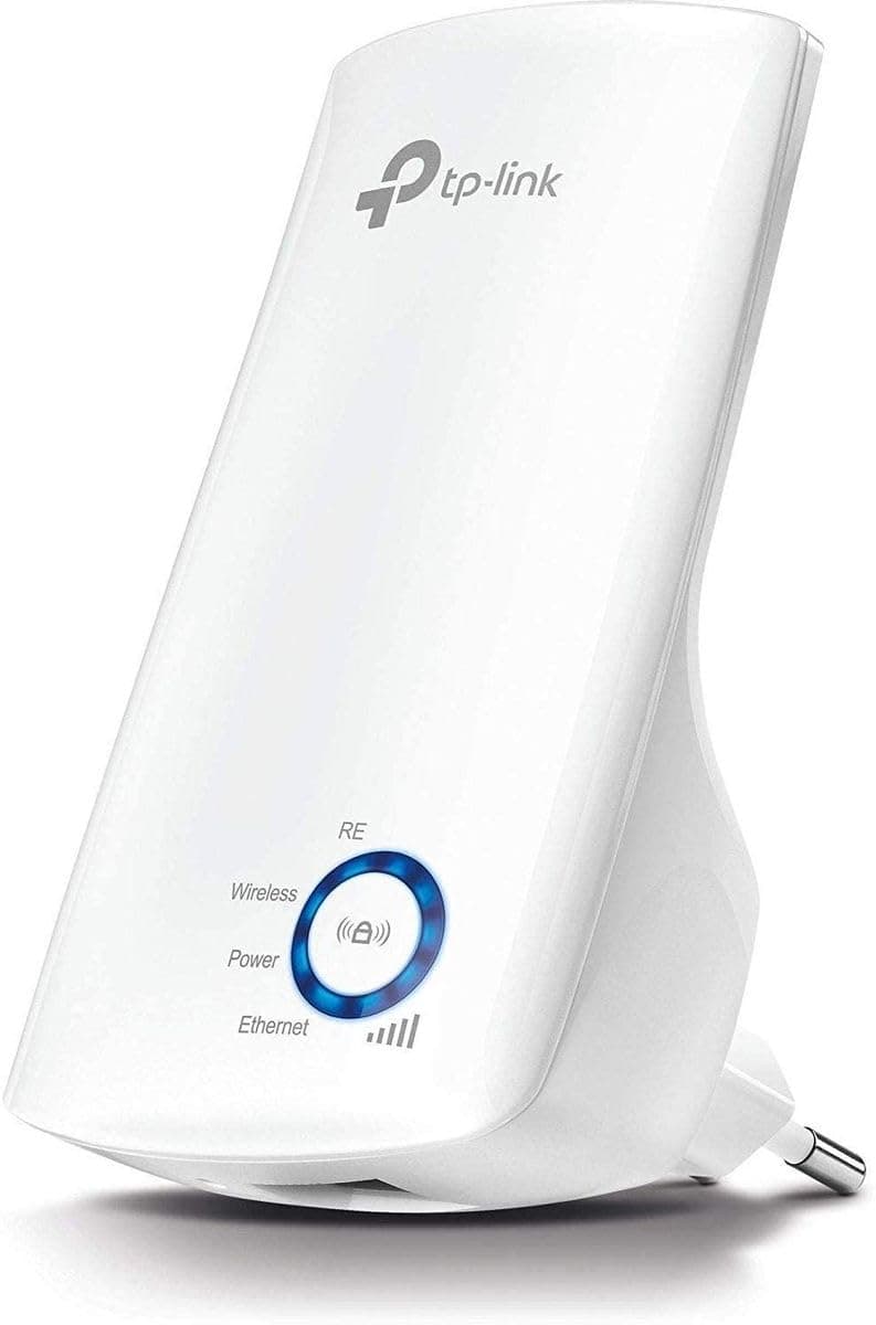 TP-Link TL-WA850RE N300 Wireless Range Extender, Broadband/Wi-Fi Extender, Wi-Fi Booster/Hotspot with 1 Ethernet Port, Plug and Play, Built-in Access Point Mode