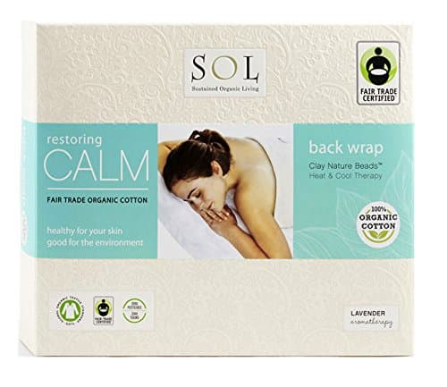 Lavender Back Wrap Organic Cotton Hot & Cold Therapy SOL Organics