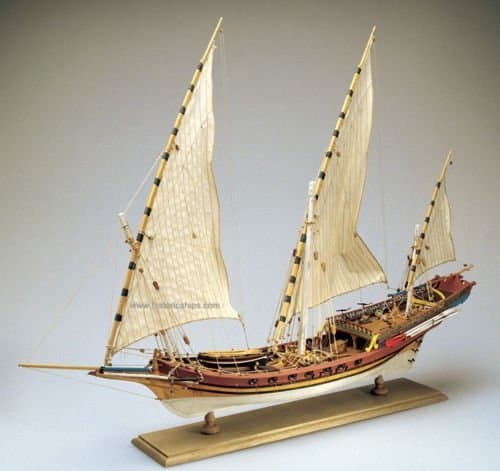 Amati Xebec 29" Wooden Quality Tall Ship Model Kit
