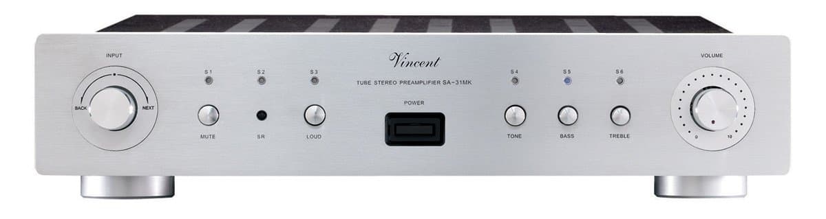 Vincent Audio - SA31 MK Hybrid Stereo Preamplifier - Silver