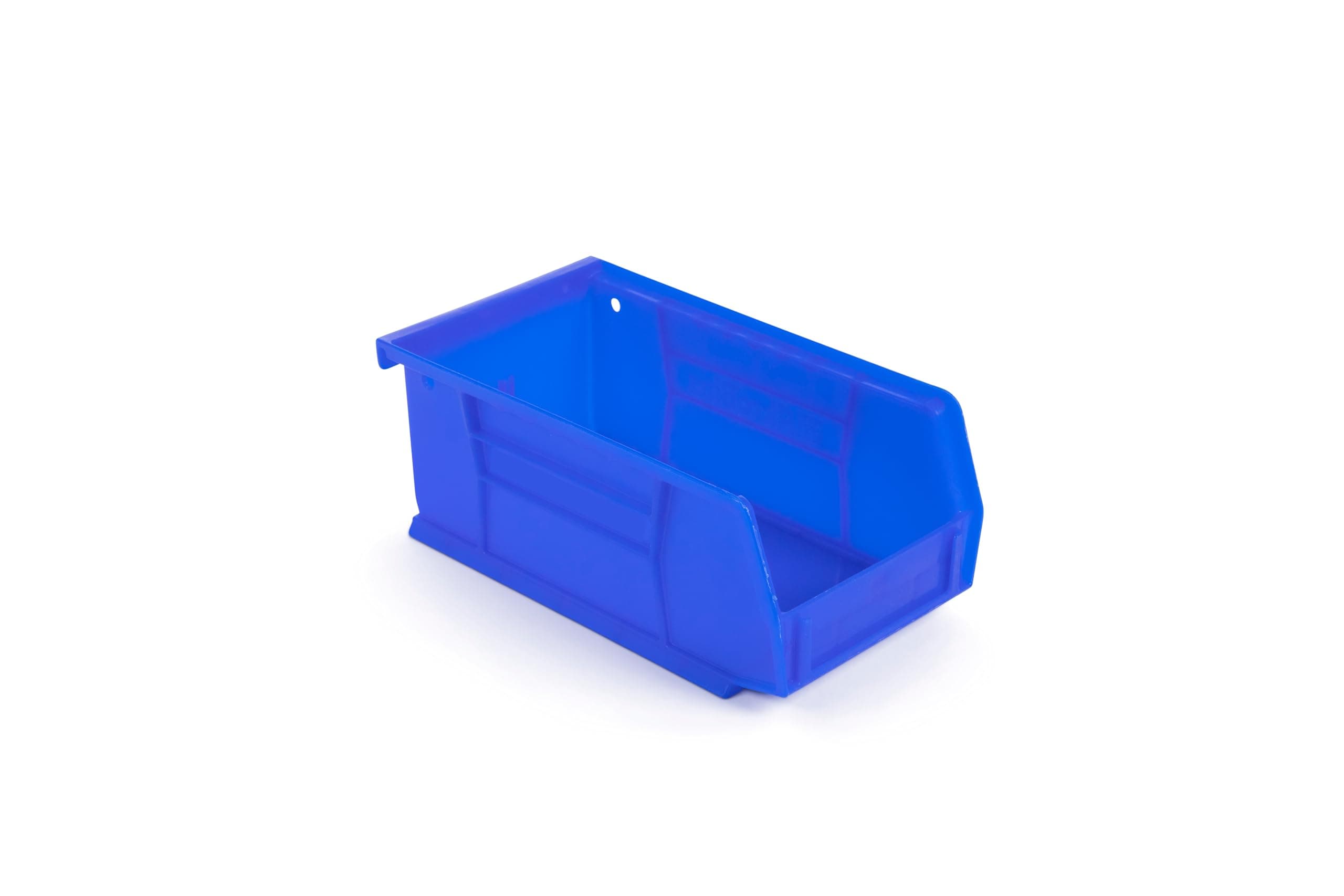 HE HUDSON EXCHANGE7-1/2" x 4" x 3" Plastic Stackable Storage Bin and Hanging Container (Blue Plastic)