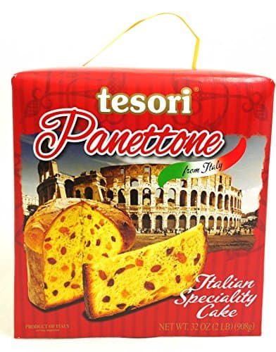 Tesori Panettone Cake, 32 Ounce Imported From Italy - 2 Pack - Try It for Breakfast!
