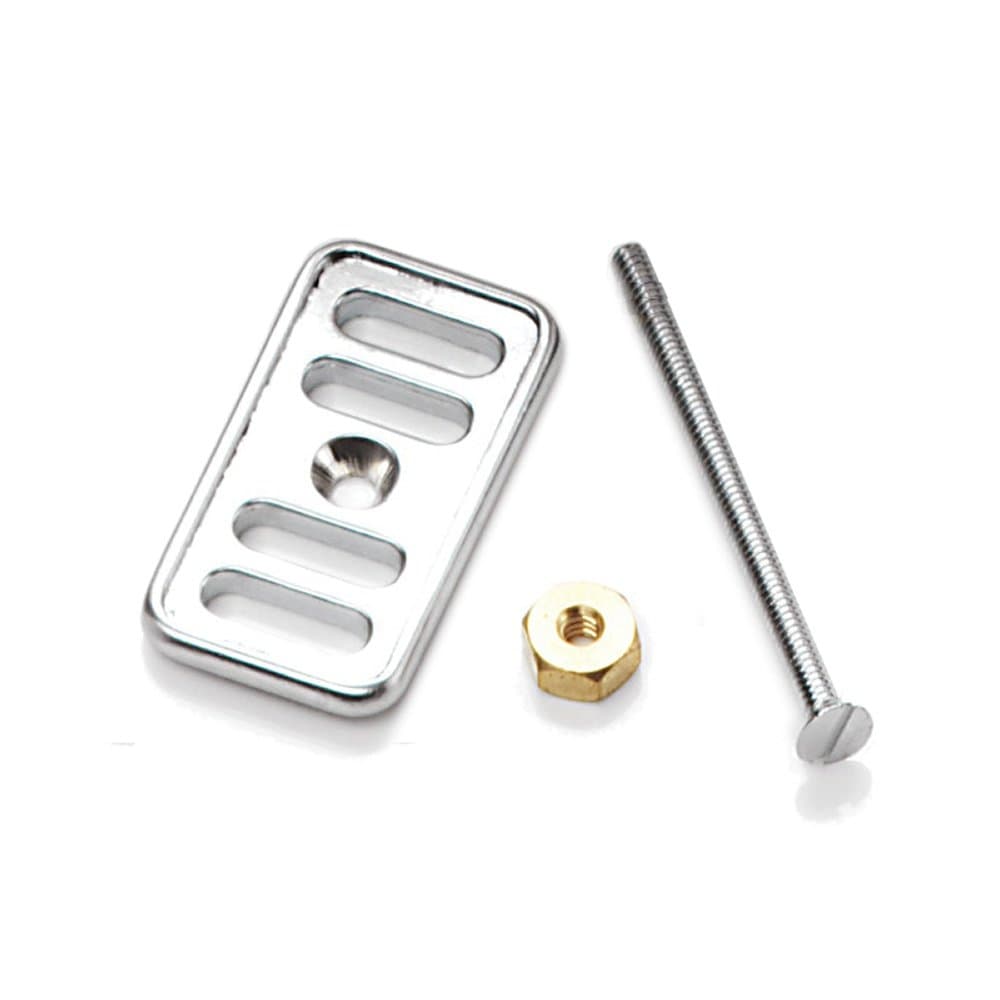 RAK Chrome Ceramic Kitchen Sink Decorative Overflow Cover Plate & Bolt