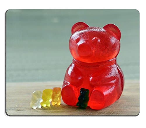 MSD Natural Rubber Gaming Mousepad IMAGE ID: 30414466 Giant gummy bear candy sweet big red