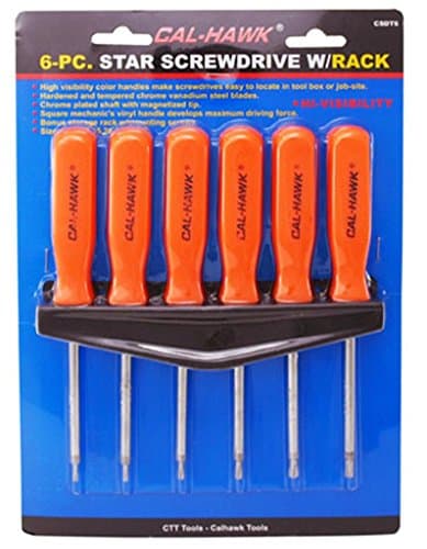 Star Drive Screwdriver Set, 6-Piece, CSDT6