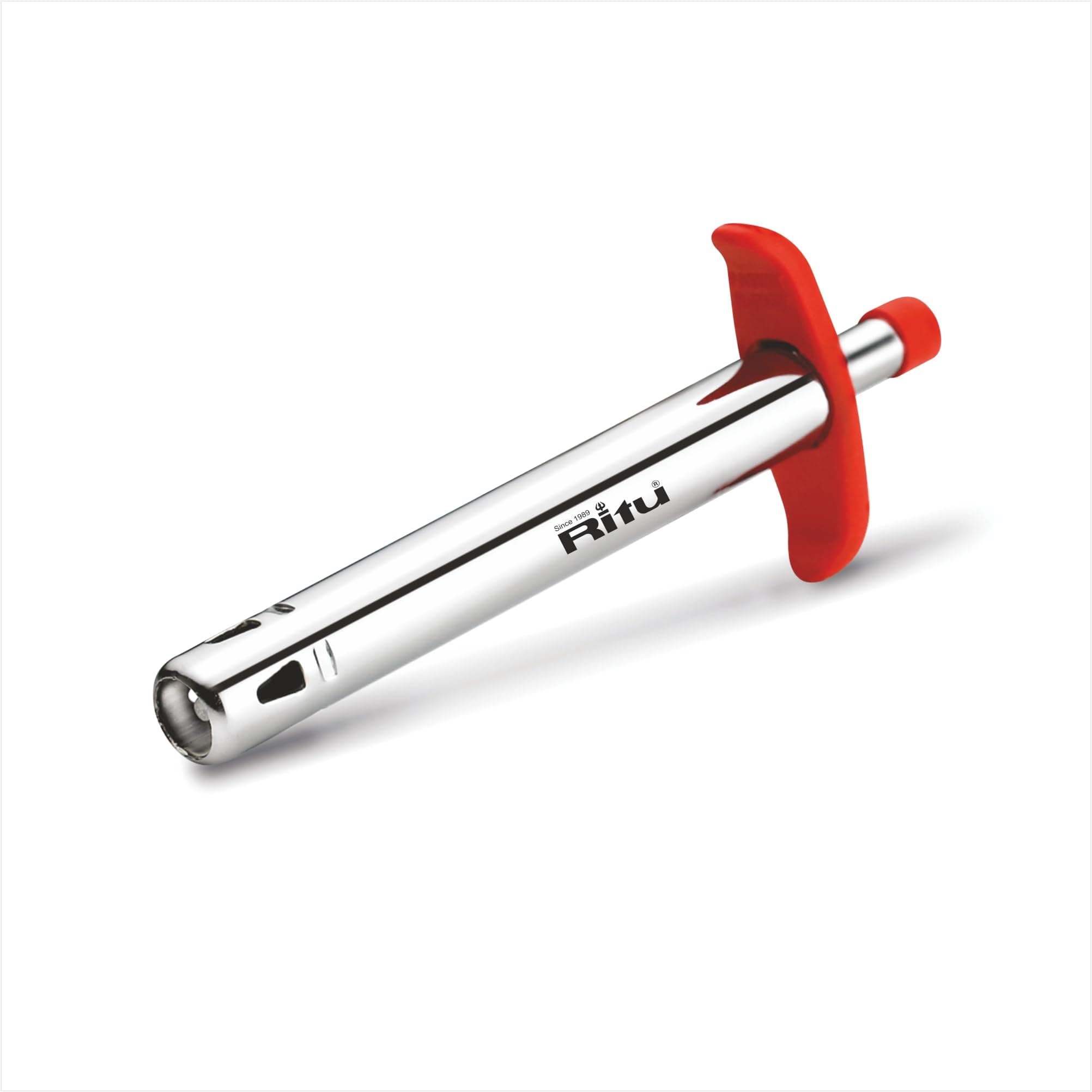 Ritu Stainless Steel Electronic Gas Lighter, Multicolour