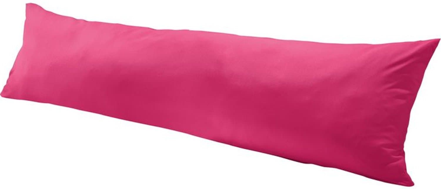 Microfibre Satin Side Sleeper Cushion Cover 40 x 145 cm (Pink)