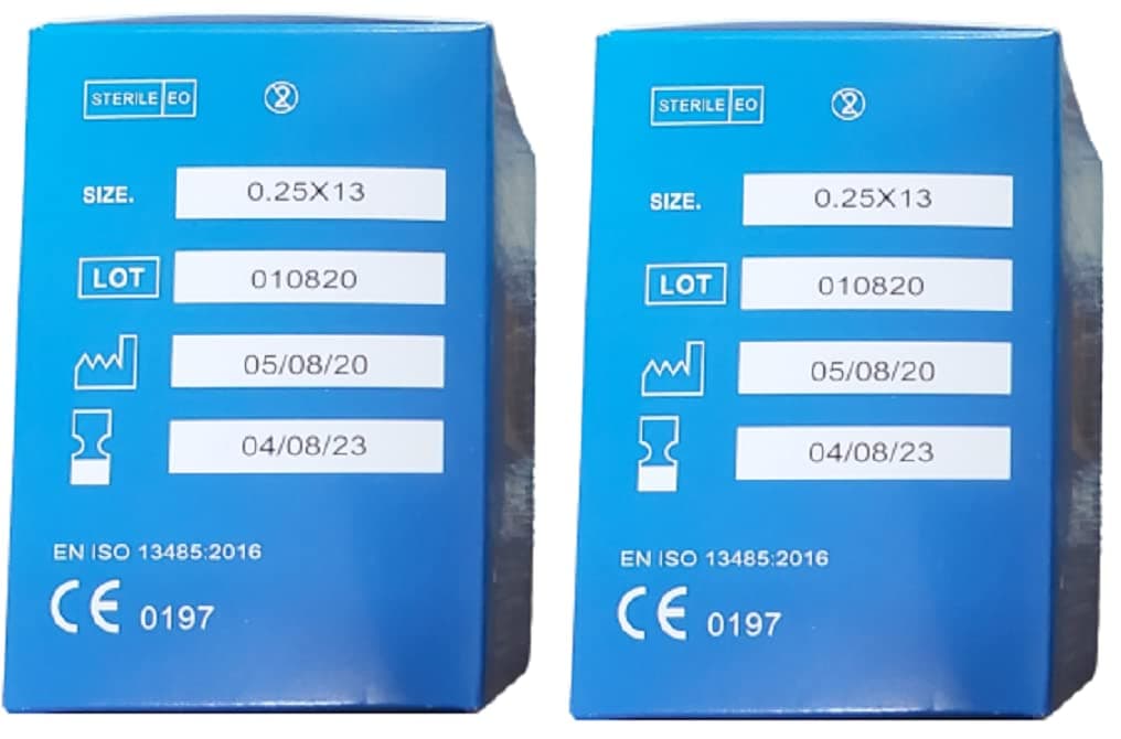 Acupuncture Needle Sujok Needle Dry Needling For Physio Therapy Combo Set Of Size 25X0.13Mm 200 Needles Total 2 Box