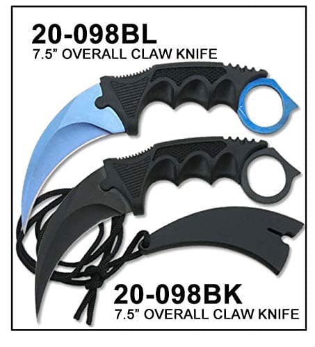ELITEDGE Karambit Hawlbill Knife Fixed Blade Tactical Knife with Sheath and Cord Neck Knife for Hunting Camping Fishing and Field Survival