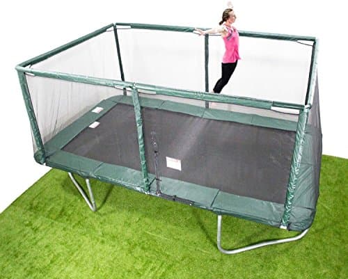 Yopih Rectangle Trampoline with Enclosure 9x14ft
