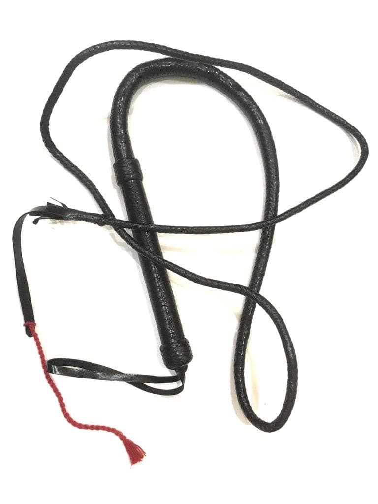 Whip Master 8Ft Genuine Black Leather Hunter For Horse-7 Months And Up Baby