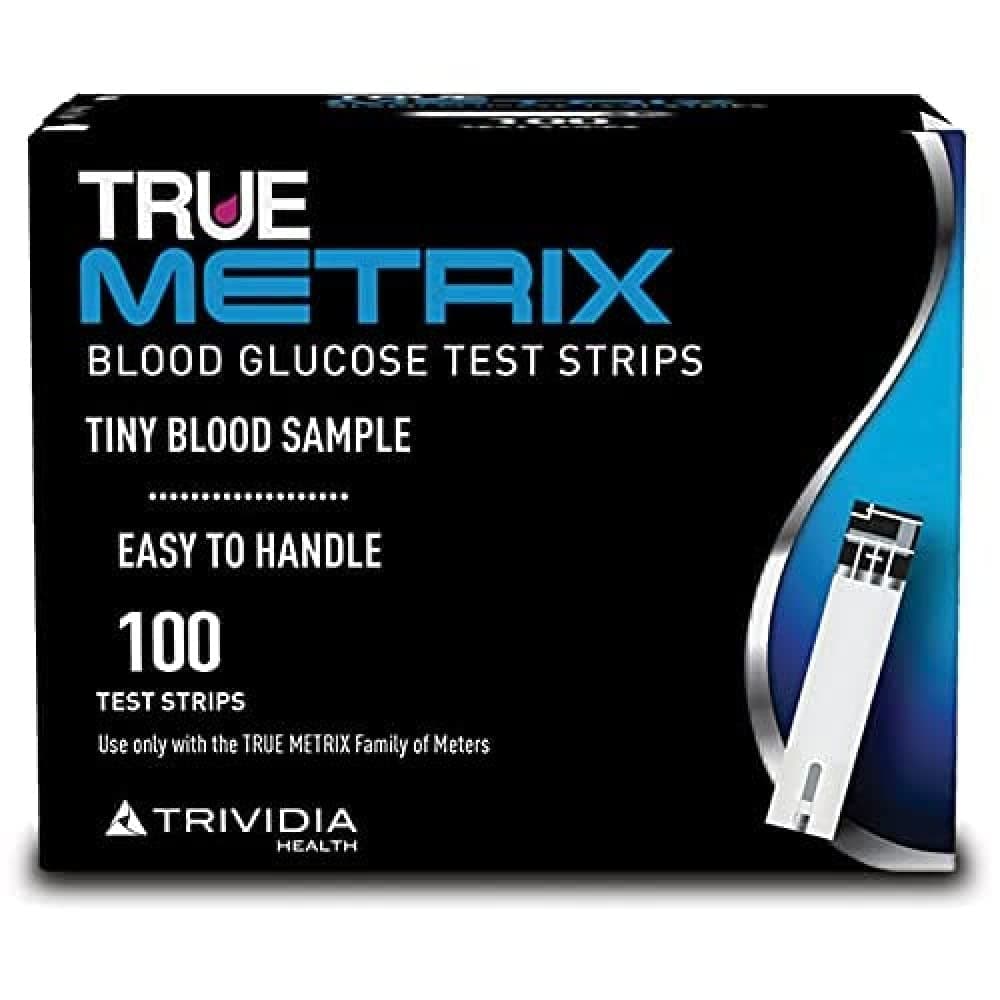 TRUE METRIX Test Strips 100 Pieces, Colourless