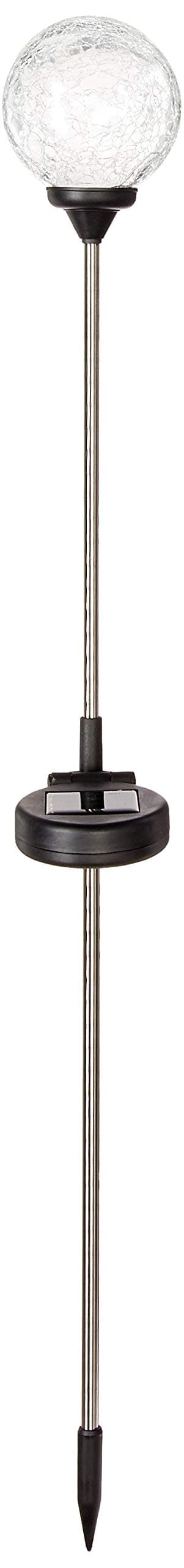 Solaration Crackle Glass Globe Solar Lawn Light, 3.5" Dia (3 Pack)