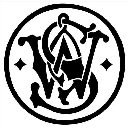 Smith & Wesson Logo Vinyl Die Cut Decal Sticker 5" Black