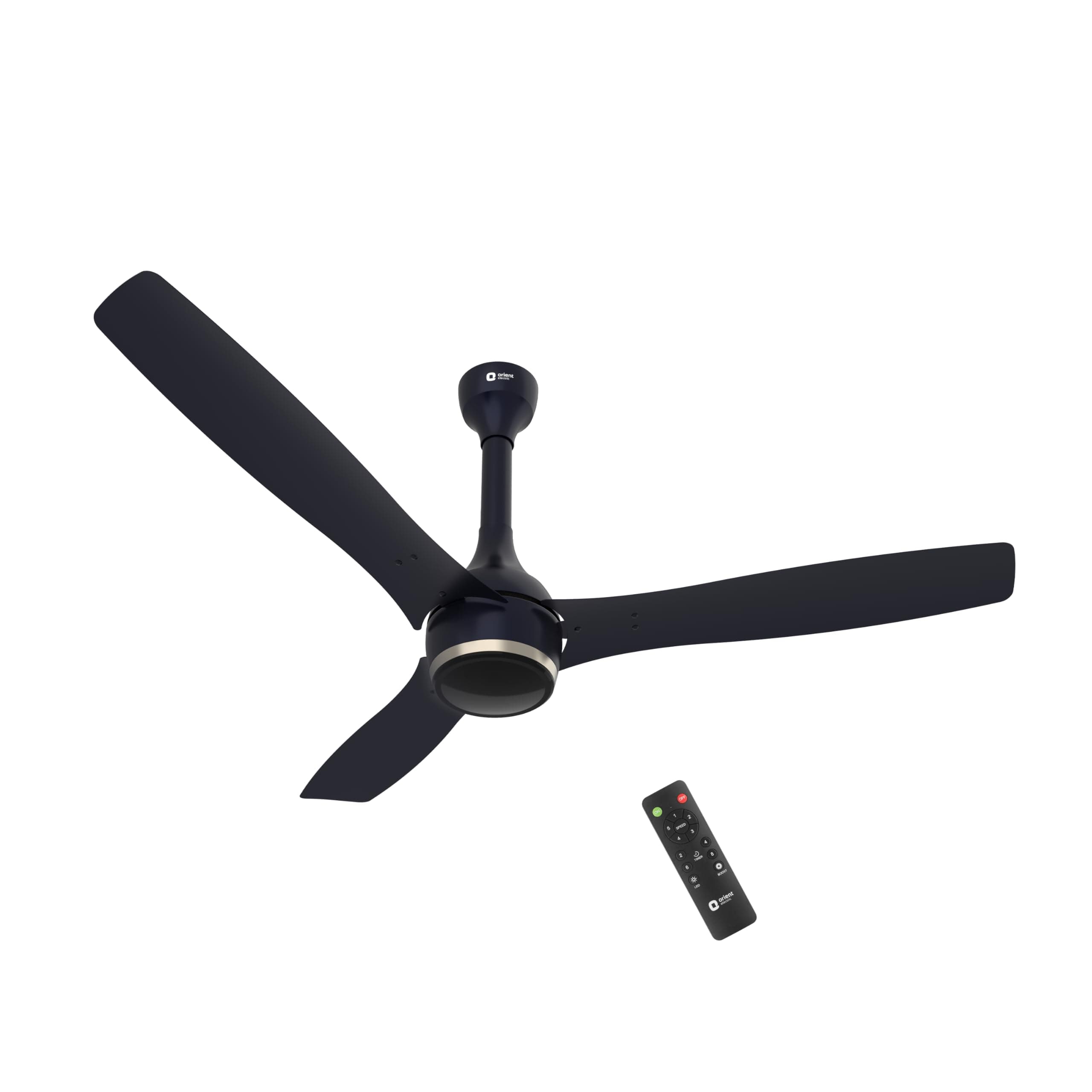 Orient Electric Newly Launched 1200 mm Aeon BLDC PRO, BEE 5-star rated, Anti-Dust Designer Ceiling fan with Remote & 5 yrs Warranty by Orient, Boost mode for High Air Delivery - Knight Blue