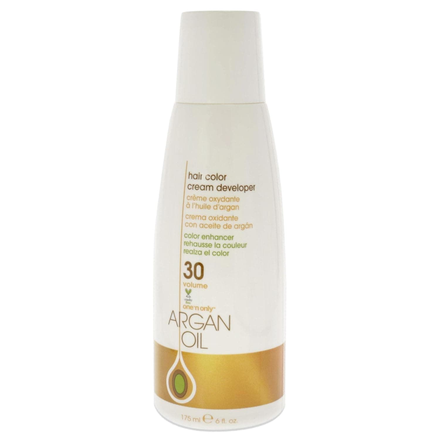 One N' Only Hair Color Developer 30 - Hair Developer for Intensely Rich, Luminous Color - Enriched with Argan Oil to Condition Hair & Add Shine - Contains 9% Hydrogen Peroxide (6 oz)