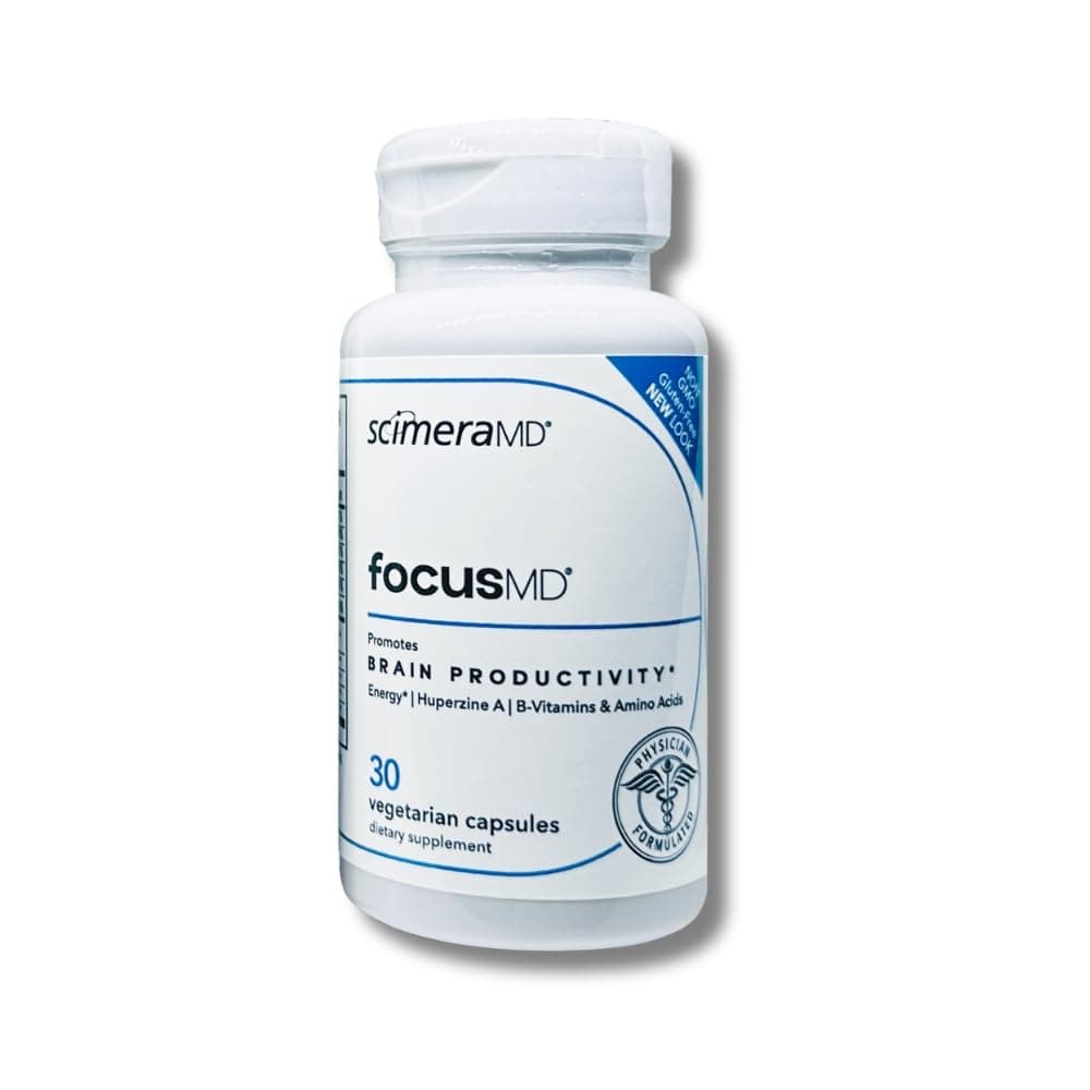 ScimeraMD® FocusMD Brain Supplement with Nootropic Organic Coffeeberry, Huperzine A for Memory, Focus, and Energy, 30 CT