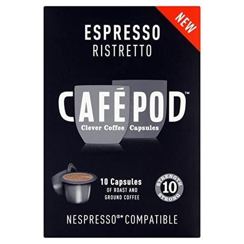 CafePod Ristretto Nespresso Compatible Coffee Capsules 10 per pack