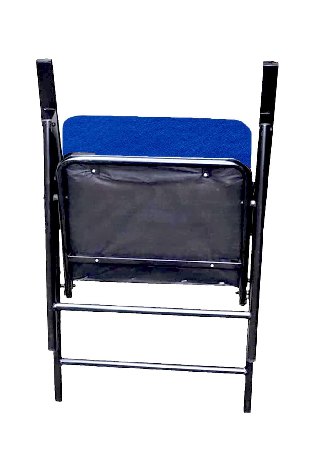 Spacecrafts® Folding Cushion Study Chair | Space Saving | Desk Chair | Powder Coated with Cushion | Blue Color (without WRITING PAD)