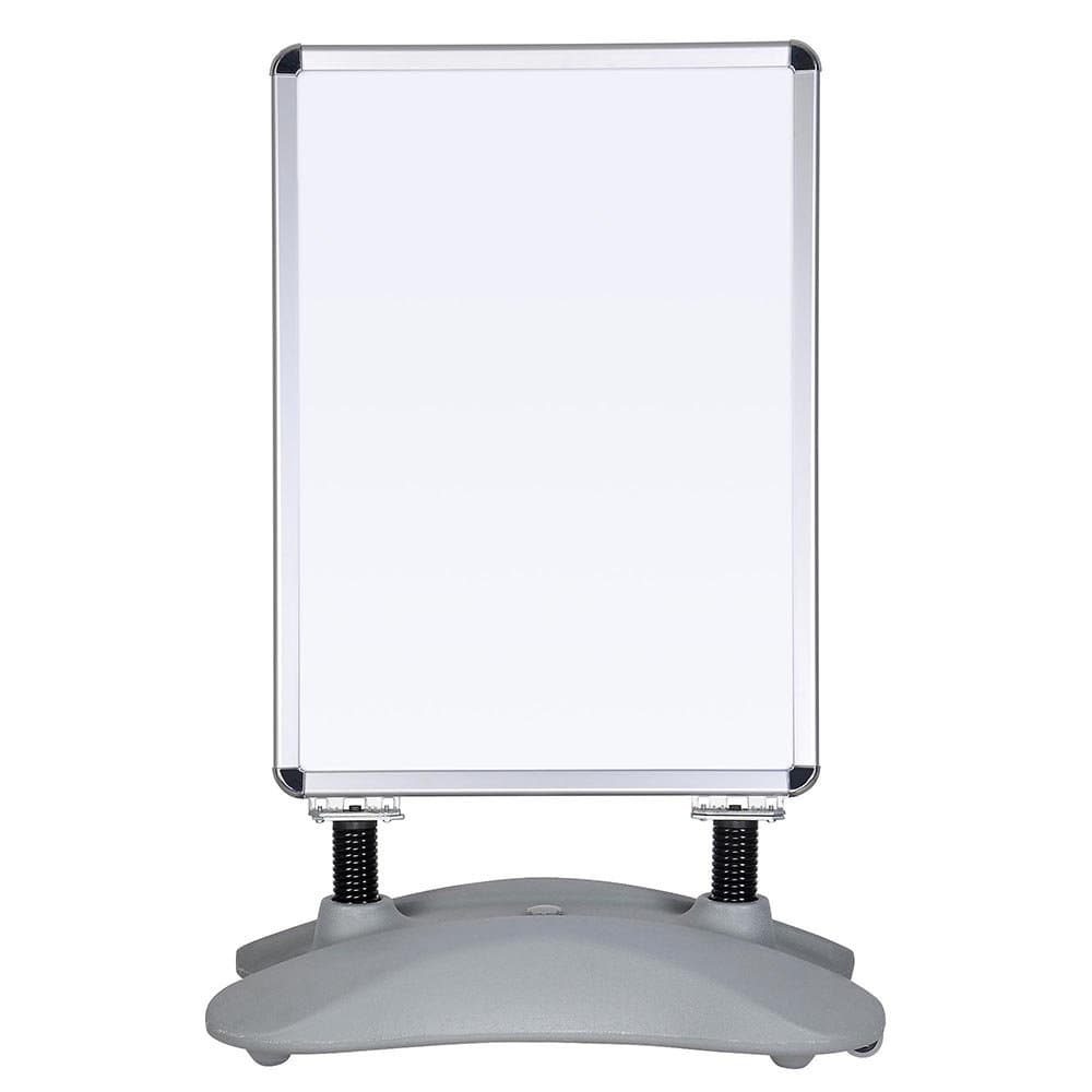 Sidewalk Poster Stand Water-Fill Base Sign With Built-In Wheels For 23’’x33’’ Poster Snap Open Frame Double Sided Graphics Outdoor Advertising Display High Wind Resistant US Delivery