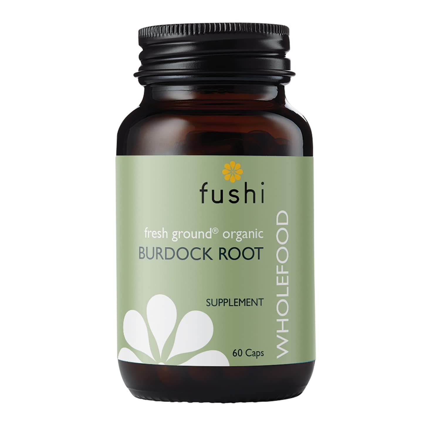 Organic Burdock Root (Arctium) Capsules, 60 Caps | Fresh-Ground Whole Food | Indigenously Sourced, Ethical, Vegan, Made in The UK