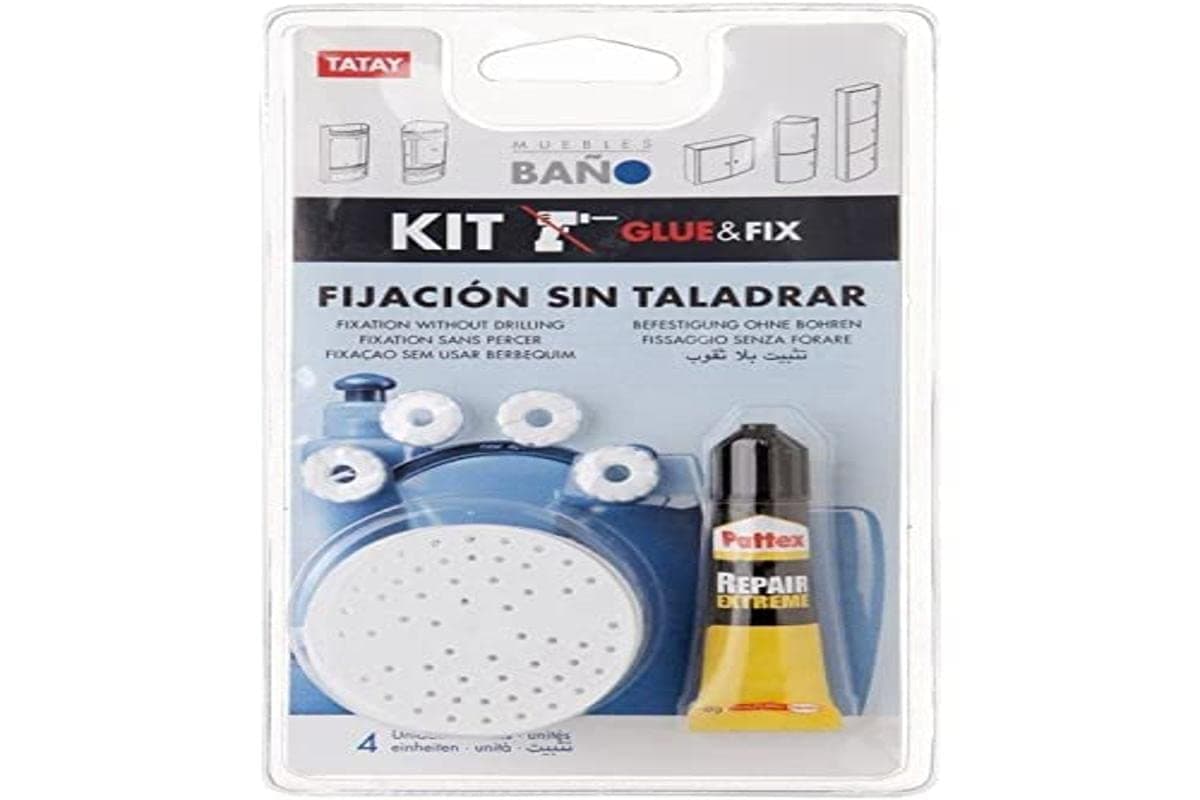 Tatay Bath Cabinet Glue and Fix Kit, White
