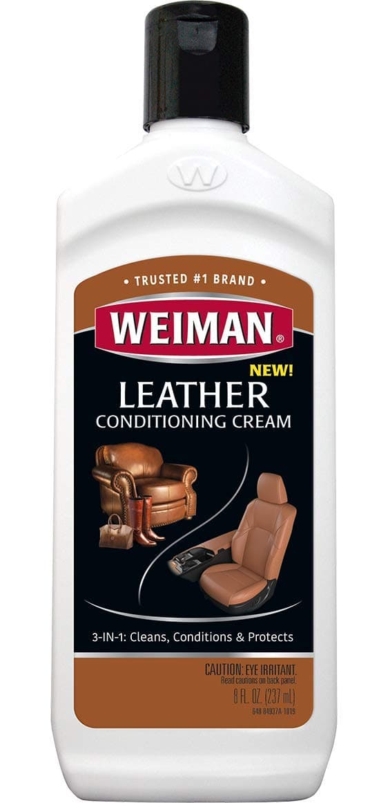 3 in 1 Deep Leather Cleaner & Conditioner Cream - Restores Leather Surfaces - Use on Leather Furniture, Car Seats, Shoes, Bags, Jackets, Saddles