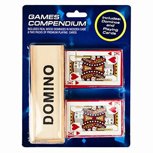 Dominos et cartes à jouer ensemble