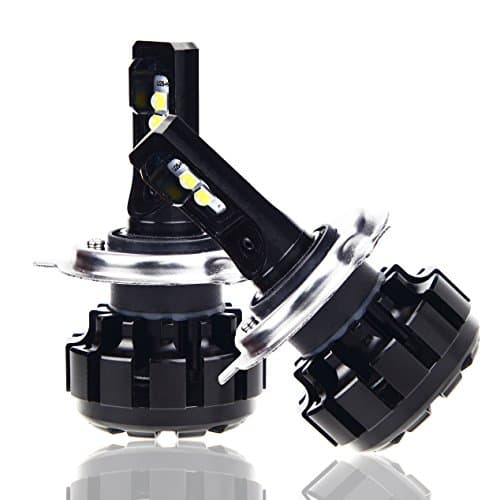 Led Motorcycle Headlights Bulb Conversion H4/9003/HB2,Hi/Lo Beam CSP Head Replacement Conversion Light Retrofit Kit Headlamp 9600lm 6000k 12V HID White, 2 Yr Warranty