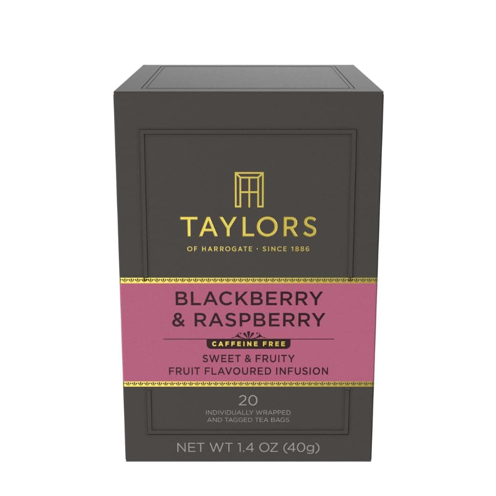 Blackberry & Raspberry, Herbal Tea, Individually Wrapped Bags, 20 Count (Pack of 6), Sweet, Tart & Tangy, Caffeine-Free, Enjoy Hot or Iced, 120 Teabags Total