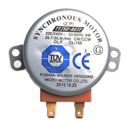 Pulli TYJ50-8A7F Synchronous Motor CW CCW 29.7-35.6 RPM 220V-240V 4W 2.2CM Square Plastic AXIS For Universal Microwave Blender