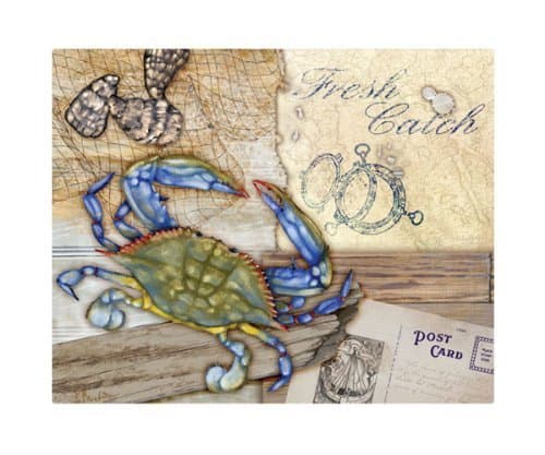 Magic Slice Non-Slip Flexible Cutting Board, Fresh Catch Crab by Paul Brent by Magic Slice