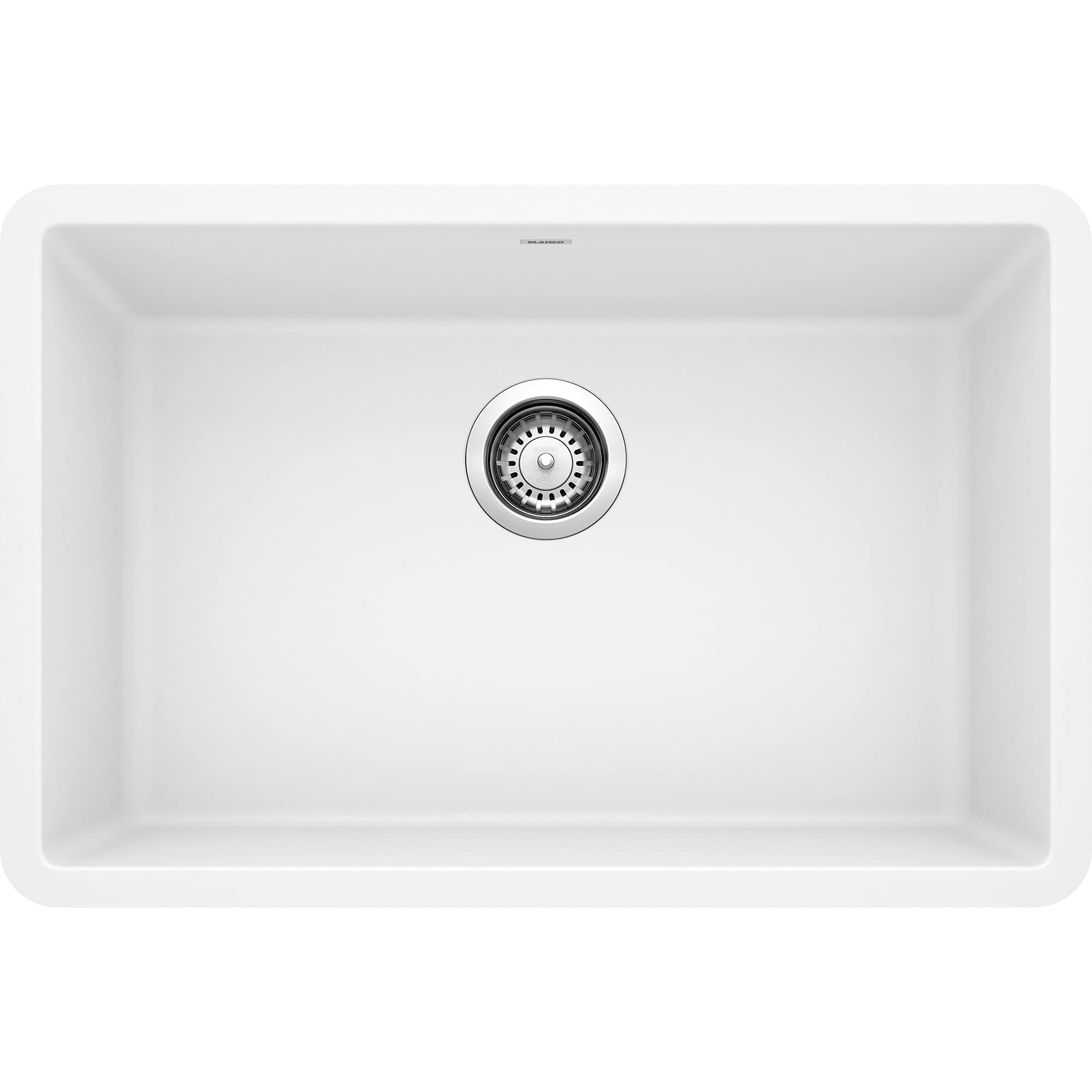 White 522429 PRECIS SILGRANIT Single Bowl Undermount Kitchen Sink