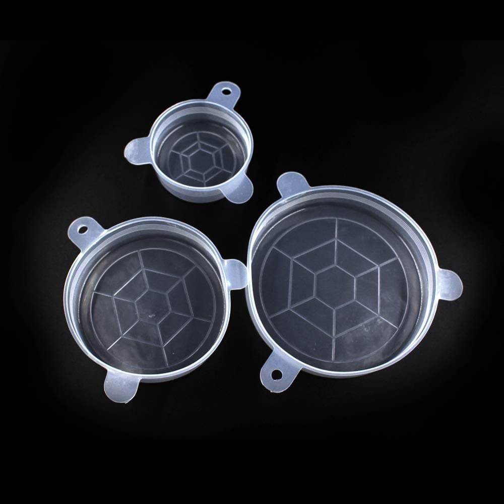 YUANDIBe-found Silicone Stretch Lids, Pack of 6, White