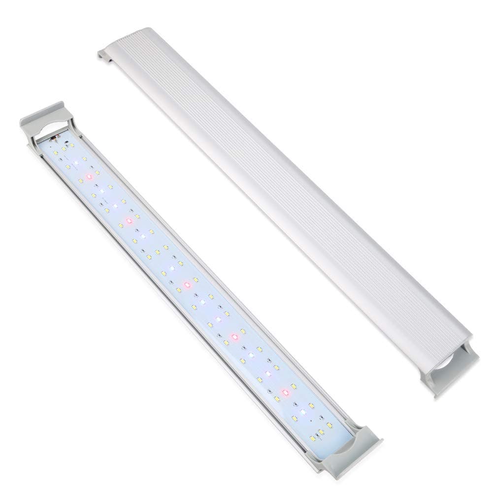 GOOBAT LED Aquarium Light for Planted Fish Tanks, White & Blue & Red LED Lighting System, 24-Inch, 18W
