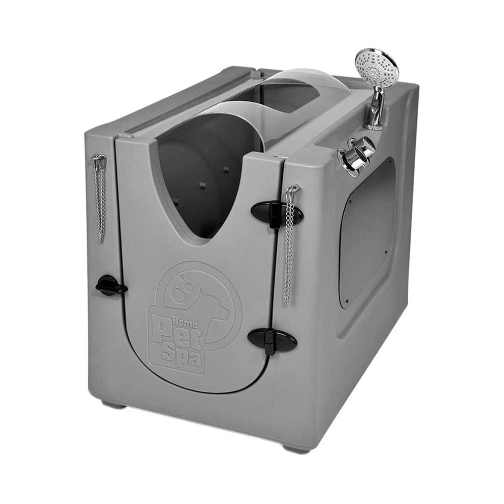 Pet Wash Enclosure with Splash Guard & Wheels