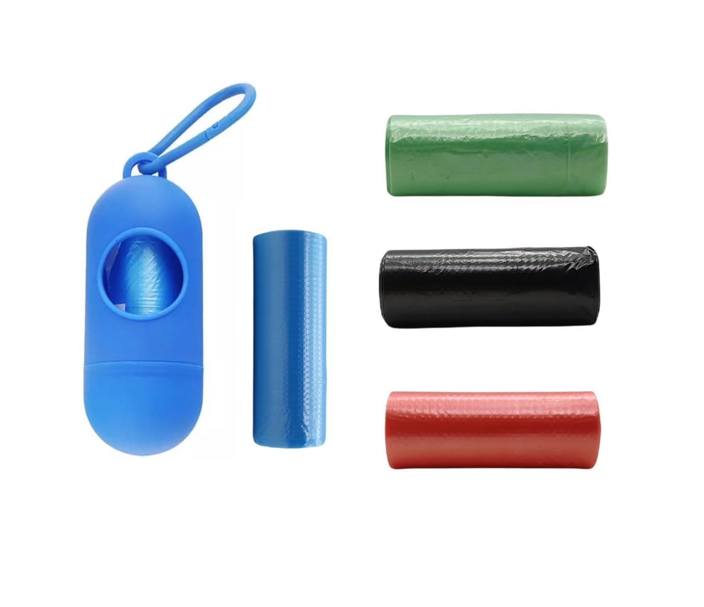 AMSO Diaper Disposal Bag Dispenser with Garbage Rolls Portable Disposable Baby Diaper Nappy Garbage Bag (4 rolls of trash bags)