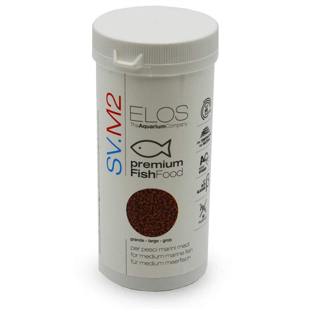 ELOS SV. M2 Saltwater Fish Food - Medium Size - 65 G