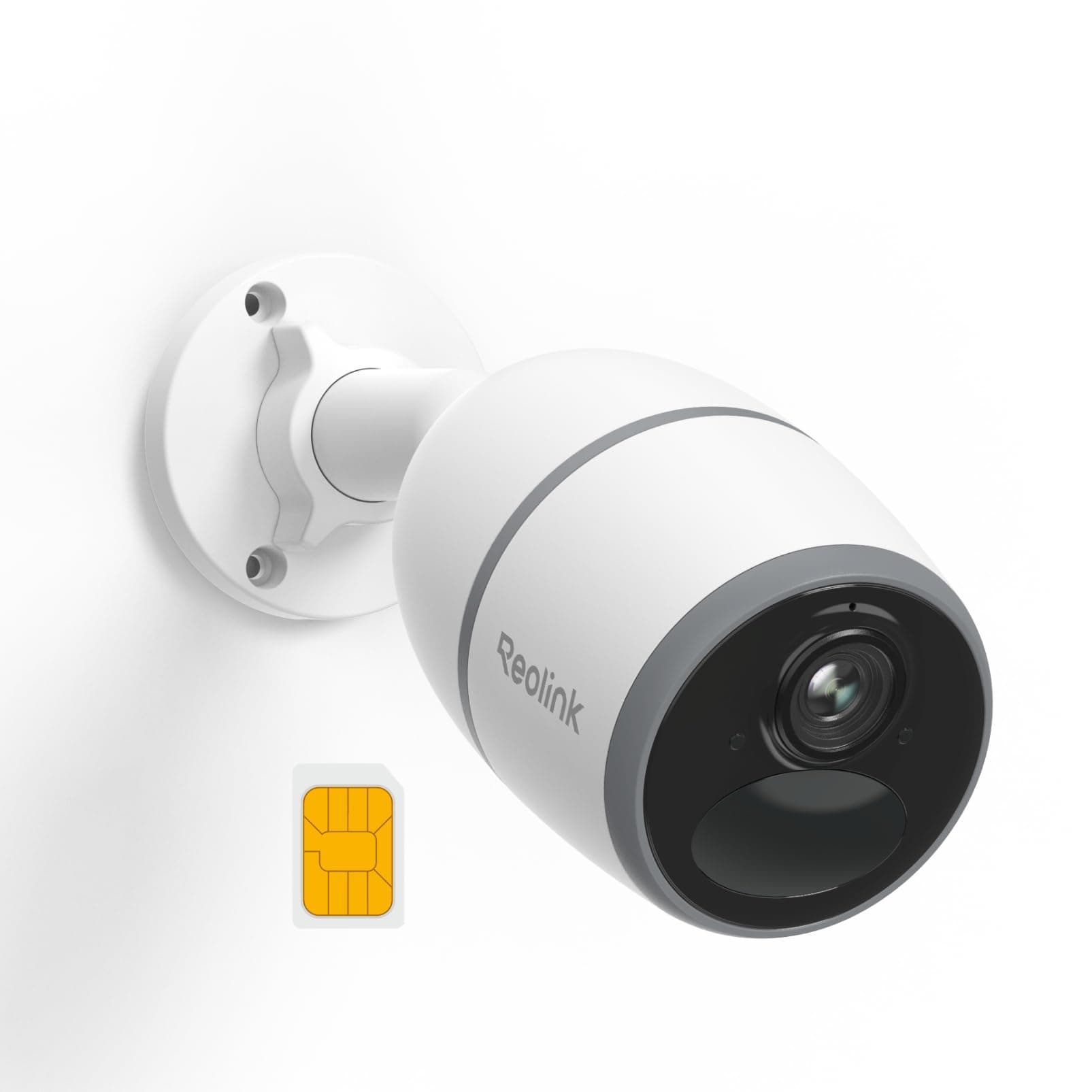 Reolink 4G LTE Security Camera Outdoor Wireless, Go Plus, 2K with Person/Vehicle Detection, No WiFi Camera, 2-Way Audio, Battery/Solar Powered, 4MP Night Vision, Waterproof, Local & Cloud Storage