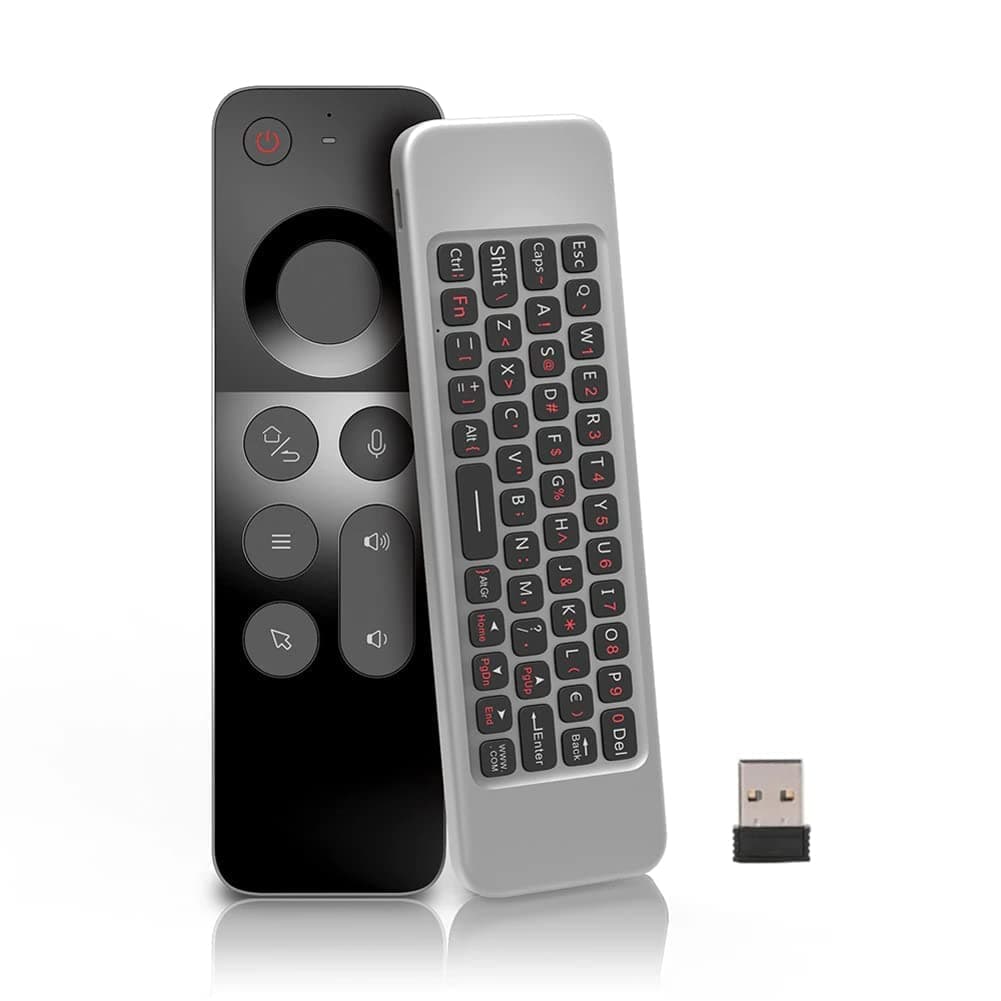 W3 Air Mouse 2.4GHz Wireless Keyboard Remote Control Air Mouse Remote Control W3 IR Learning for Smart TV, Android TV Box, Mini PC Smart TV, PC etc-(TD-622KM)