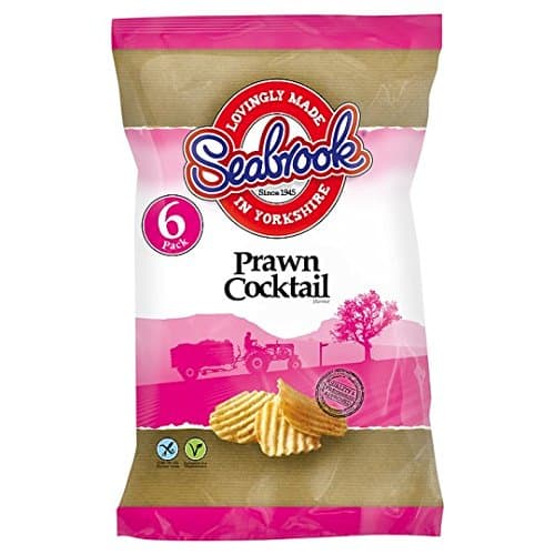Seabrook Prawn Cocktail Crisps 6 Pack (L)